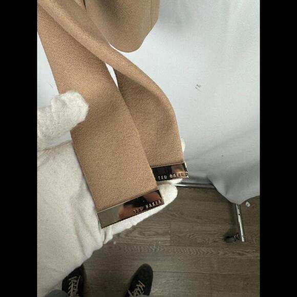 Ted Baker Drytaa Wool Short Wrap Coat Beige Size 0 Ted, 2 US - Picture 6 of 8